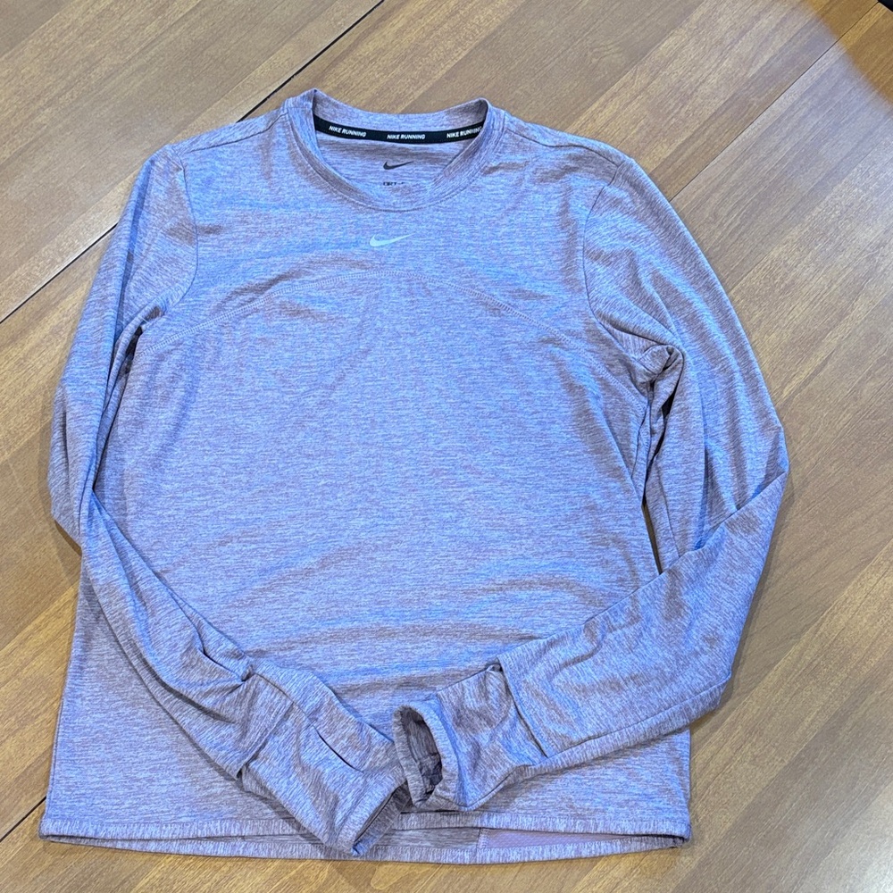 Nike Women's Heather Gray Long Sleeve Tee